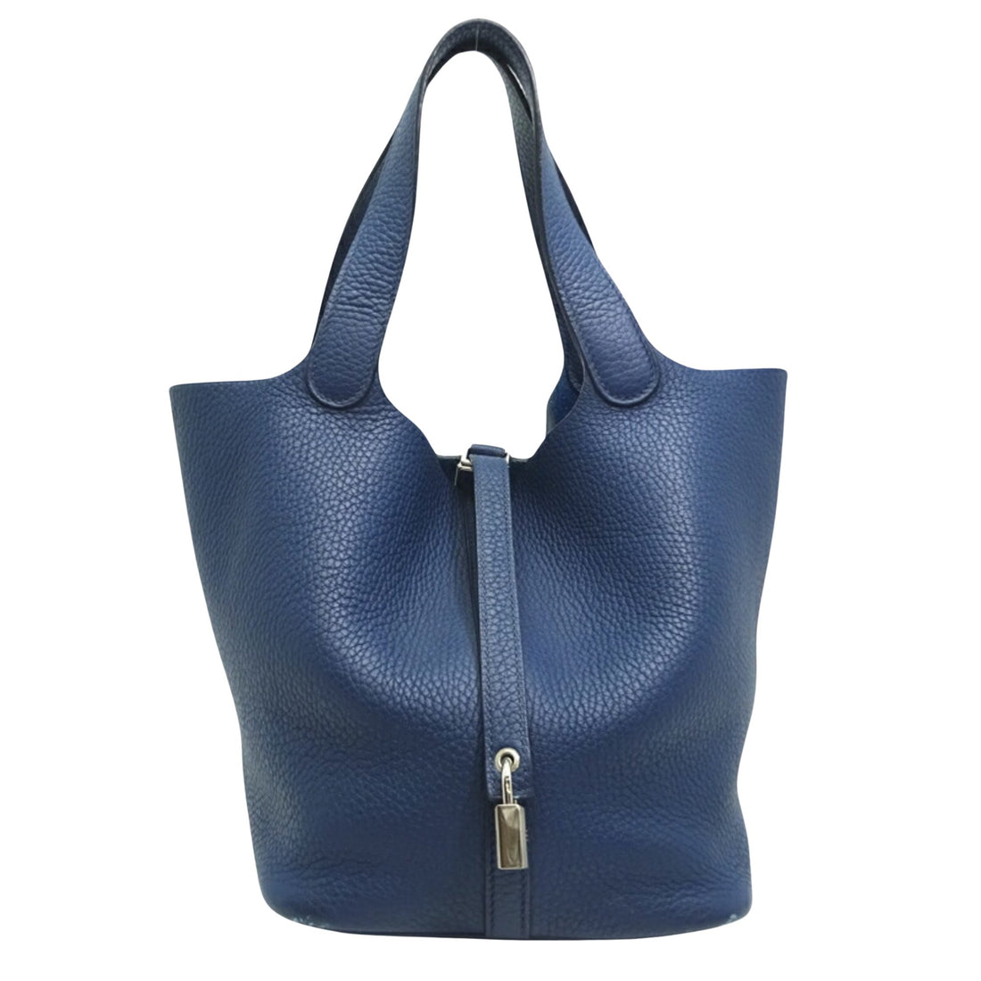 Hermès Picotin lock Navy Leather Handbag 