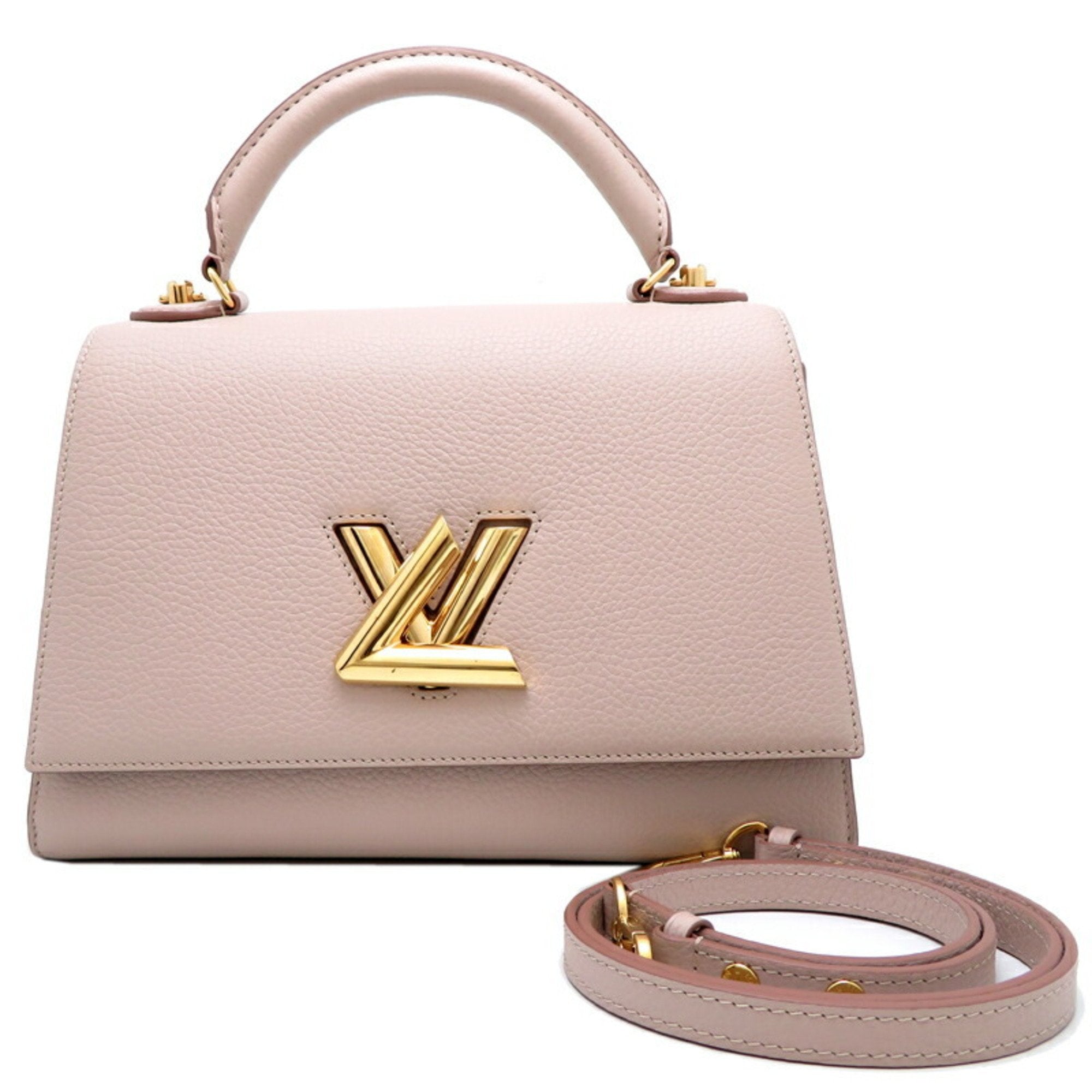 Louis Vuitton Twist Pink Leather Handbag 