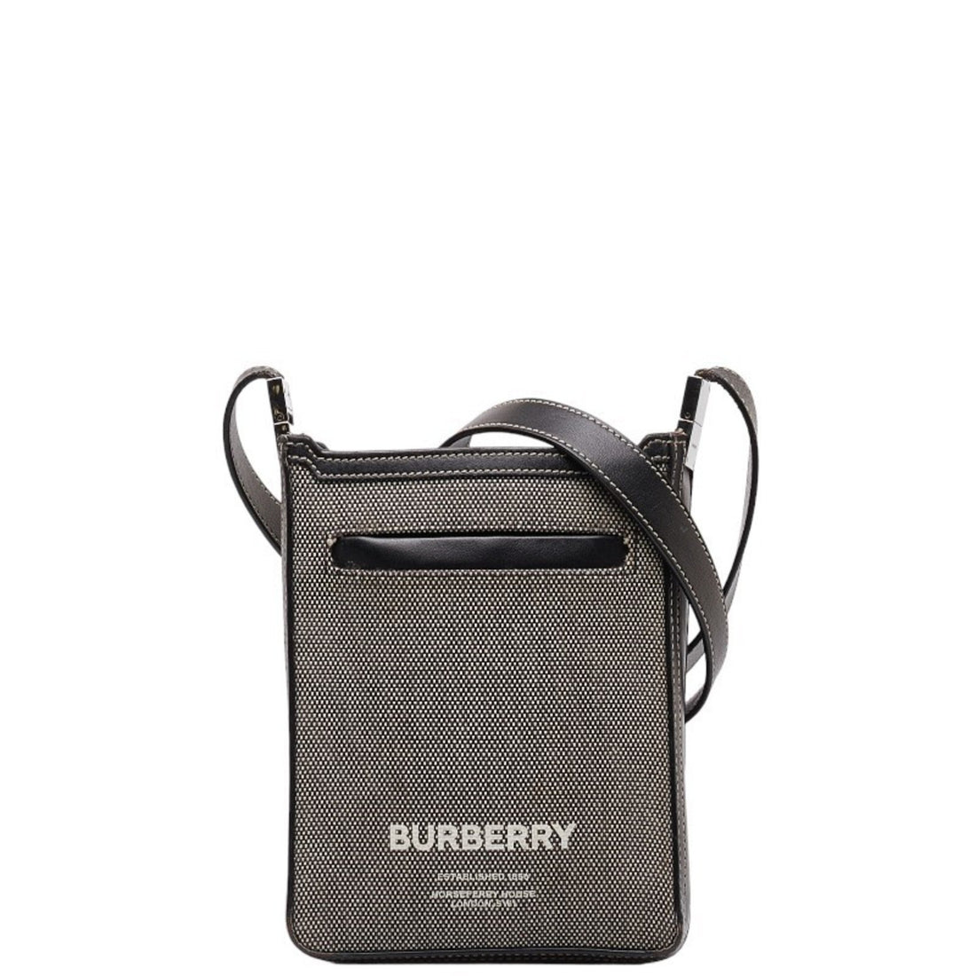 Burberry Grey Canvas Shopper Bag