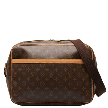 Louis Vuitton Reporter Brown Canvas Shopper Bag