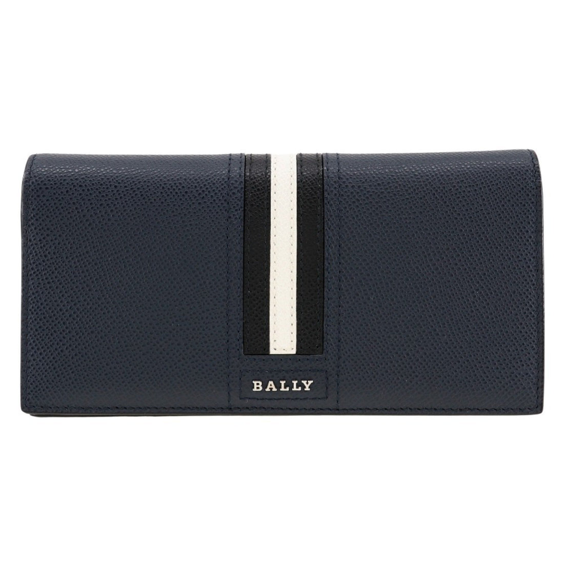 Bally Navy Pony-Style Calfskin Wallet 