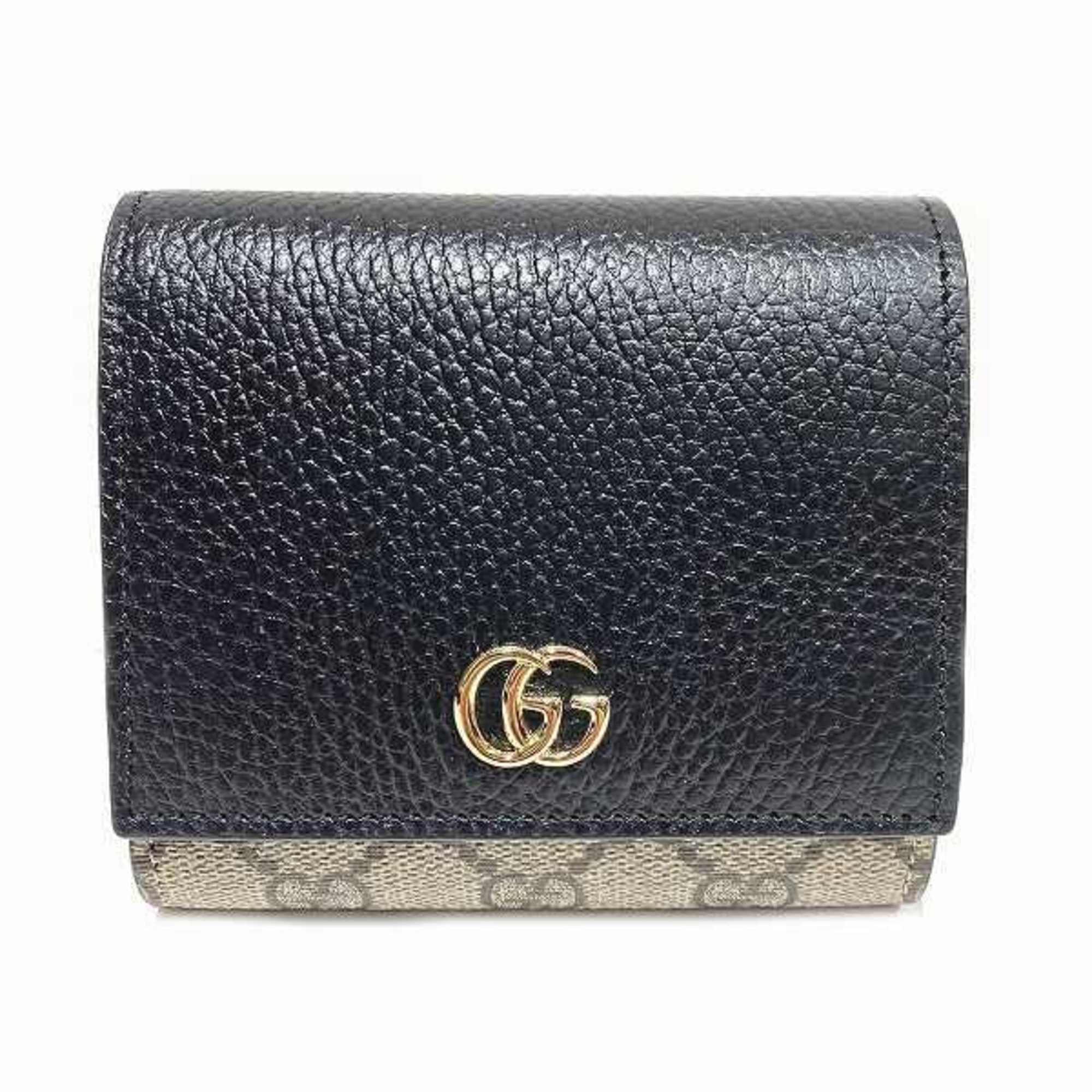 Gucci Marmont Black Leather Wallet 