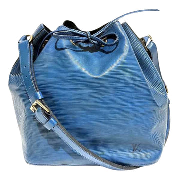 Louis Vuitton Petit Noé Blue Leather Shopper Bag