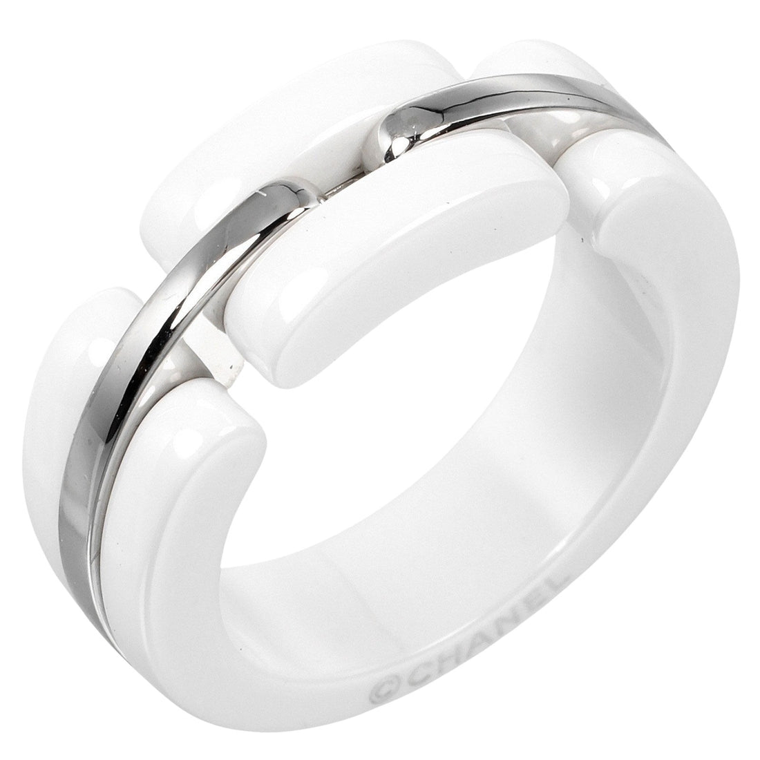 Chanel Ultra White Ceramic Ring 