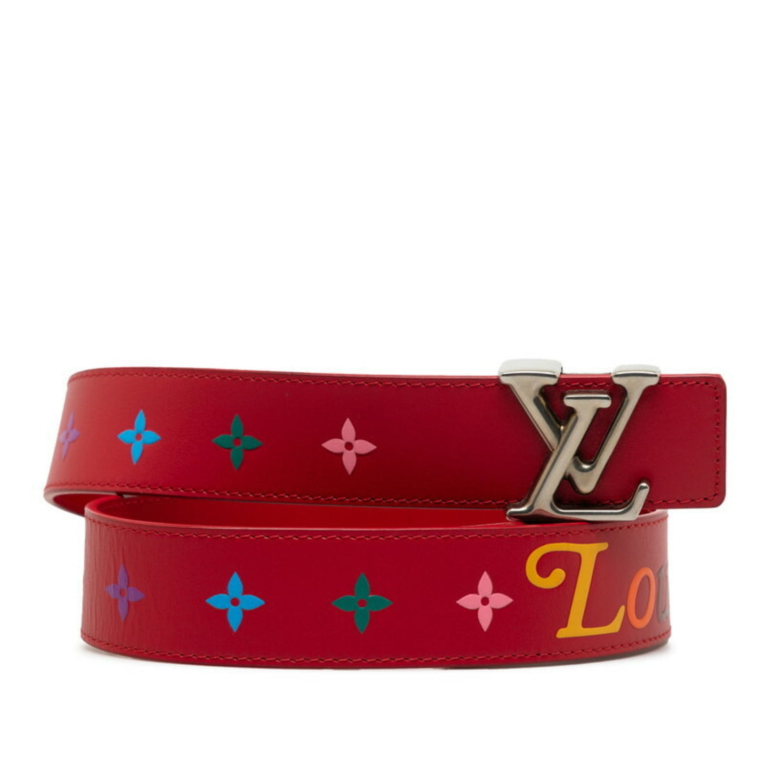 Louis Vuitton New wave Red Leather Belt 