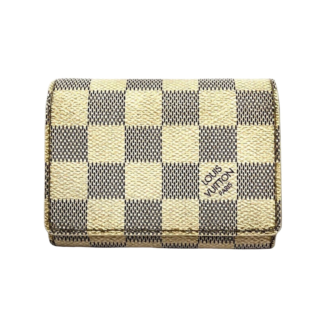 Louis Vuitton Porte carte double Grey Canvas Wallet 