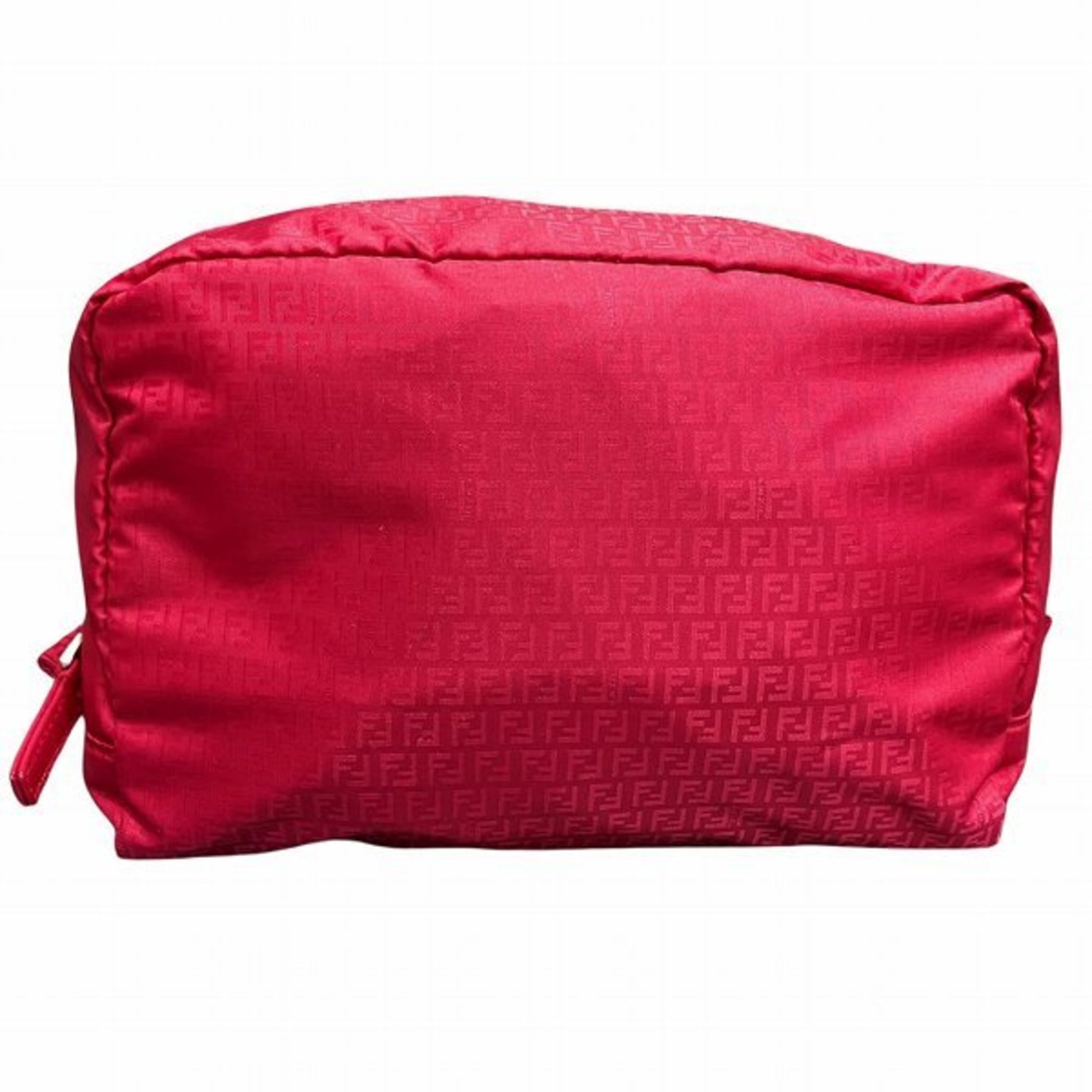 Fendi Zucchino Pink Synthetic Clutch Bag