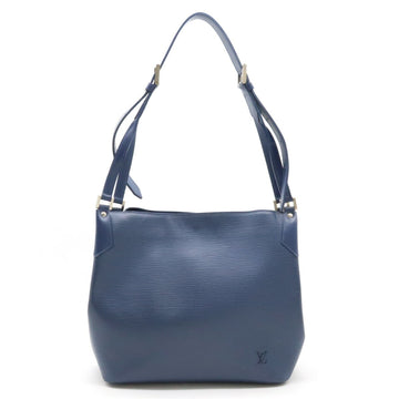 Louis Vuitton Mandara Blue Leather Shoulder Bag