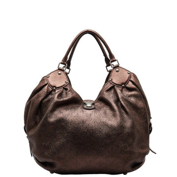 Louis Vuitton Mahina Brown Leather Tote Bag