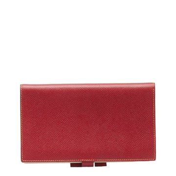 Hermès Vision Red Leather Wallet 