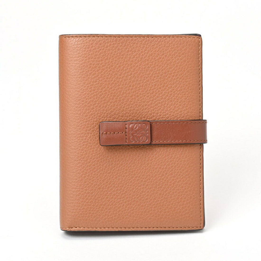 Loewe Vertical Wallet Camel Leather Wallet 