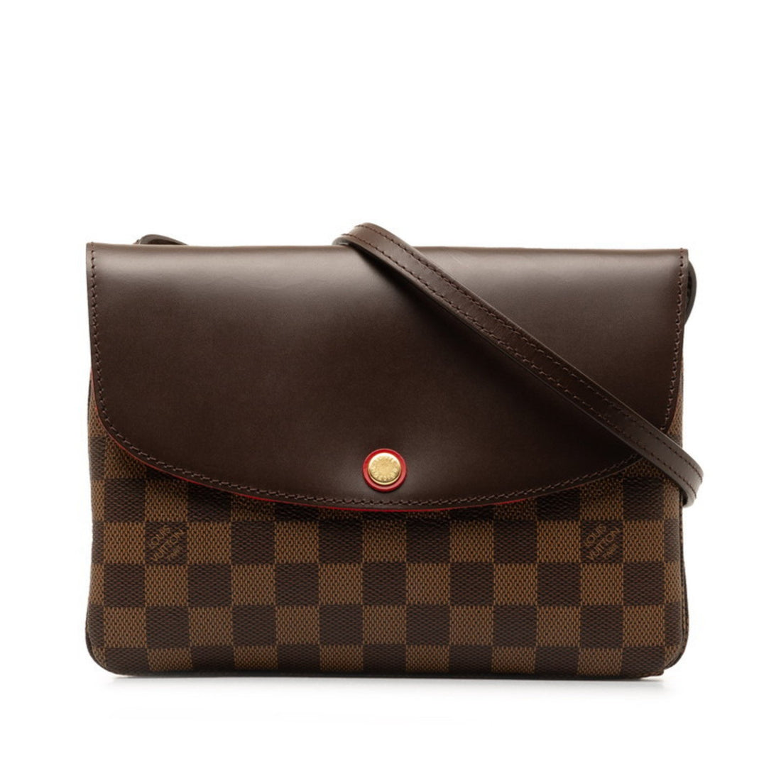 Louis Vuitton Twice Brown Canvas Shoulder Bag