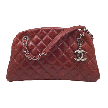 Chanel Mademoiselle Red Leather Handbag 