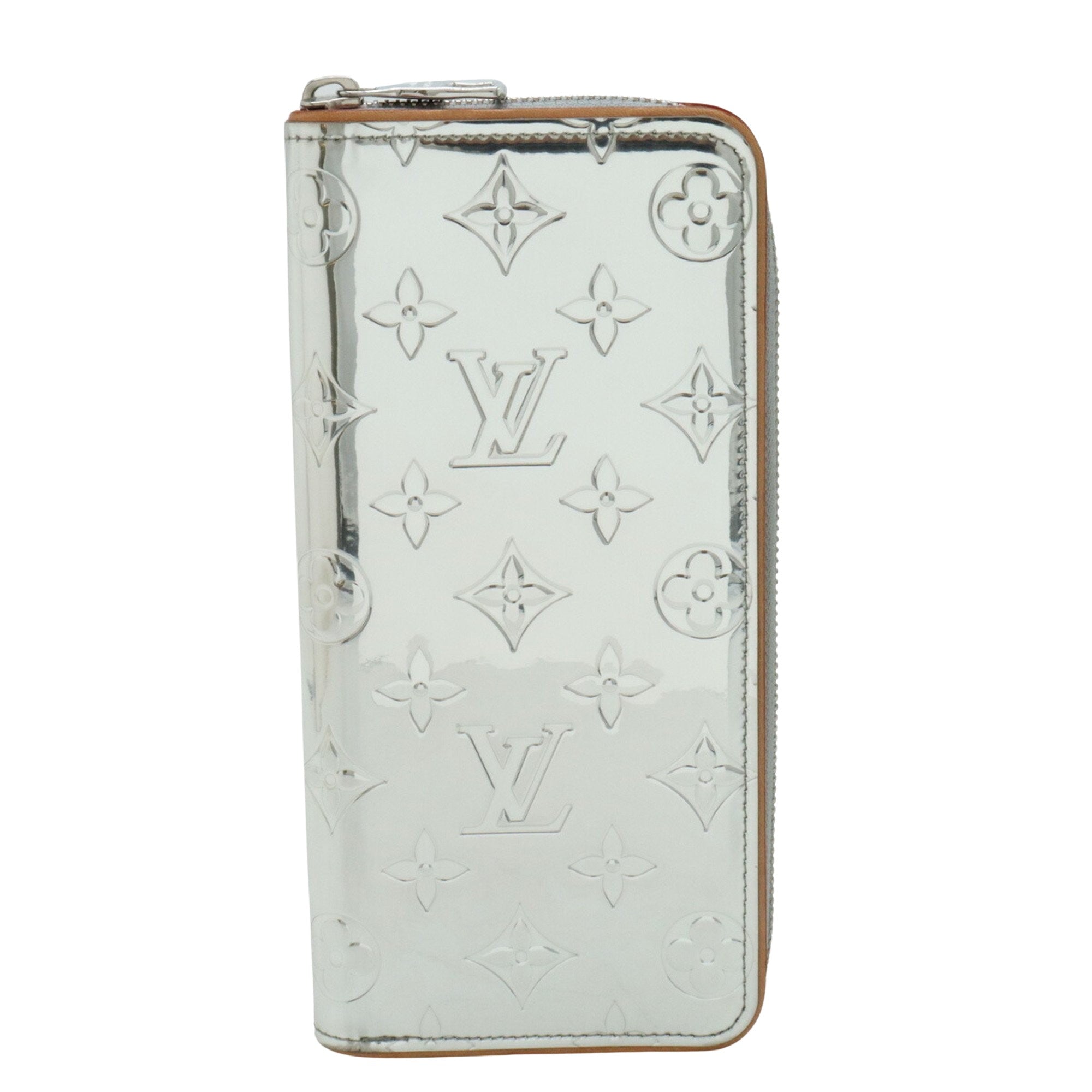 Louis Vuitton Zippy wallet Silver Canvas Wallet 