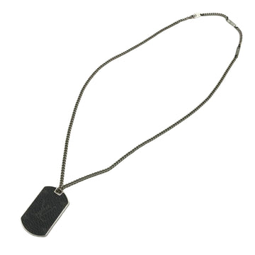 Louis Vuitton Eclipse Silver Metal Necklace 