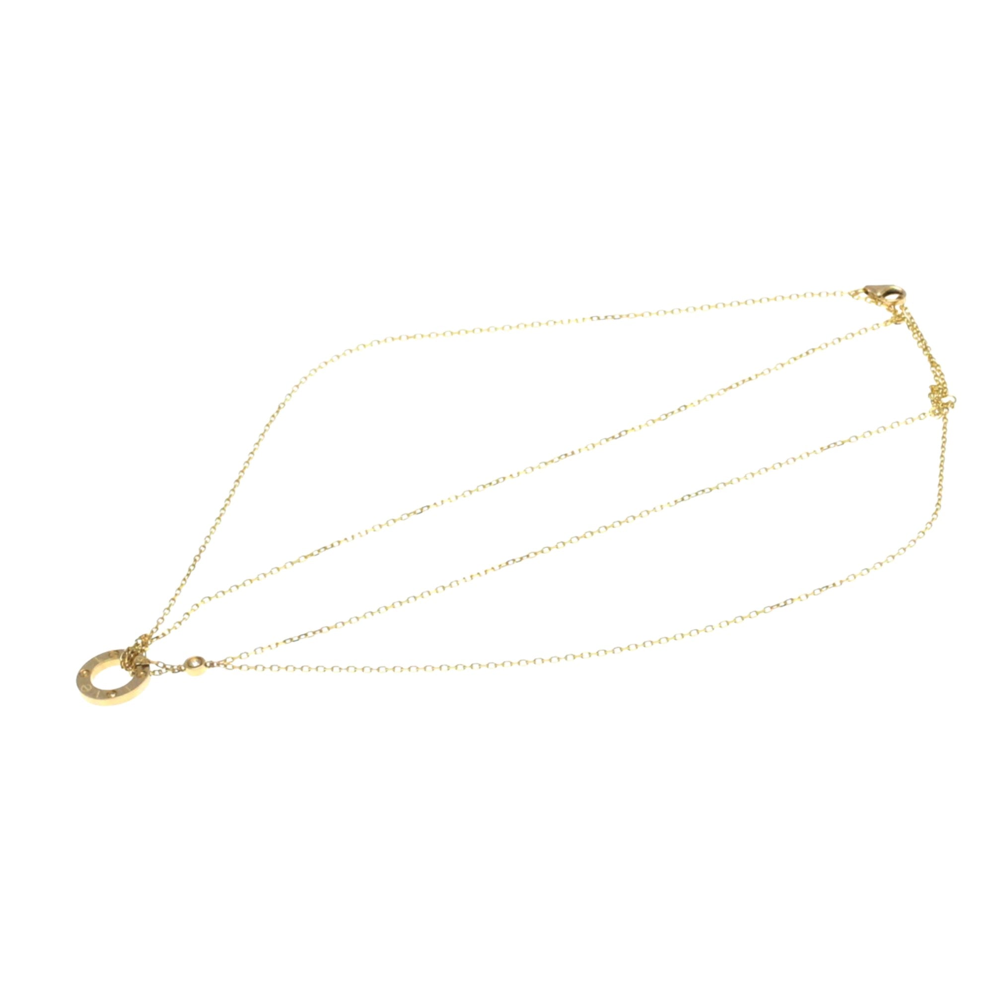 Cartier Love Gold Rose Gold Necklace 