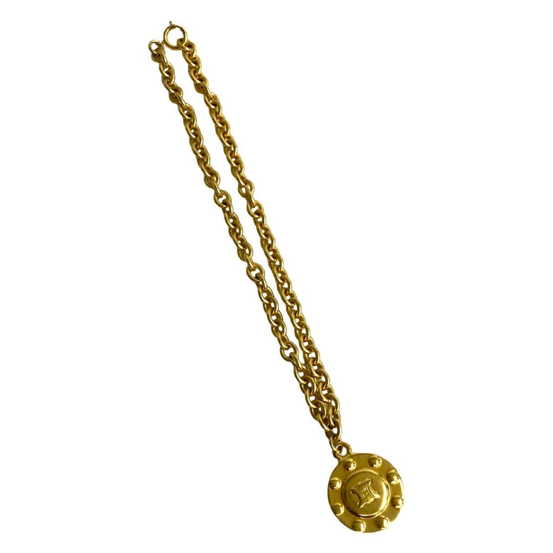 Céline Triomphe Gold Gold Plated Necklace 