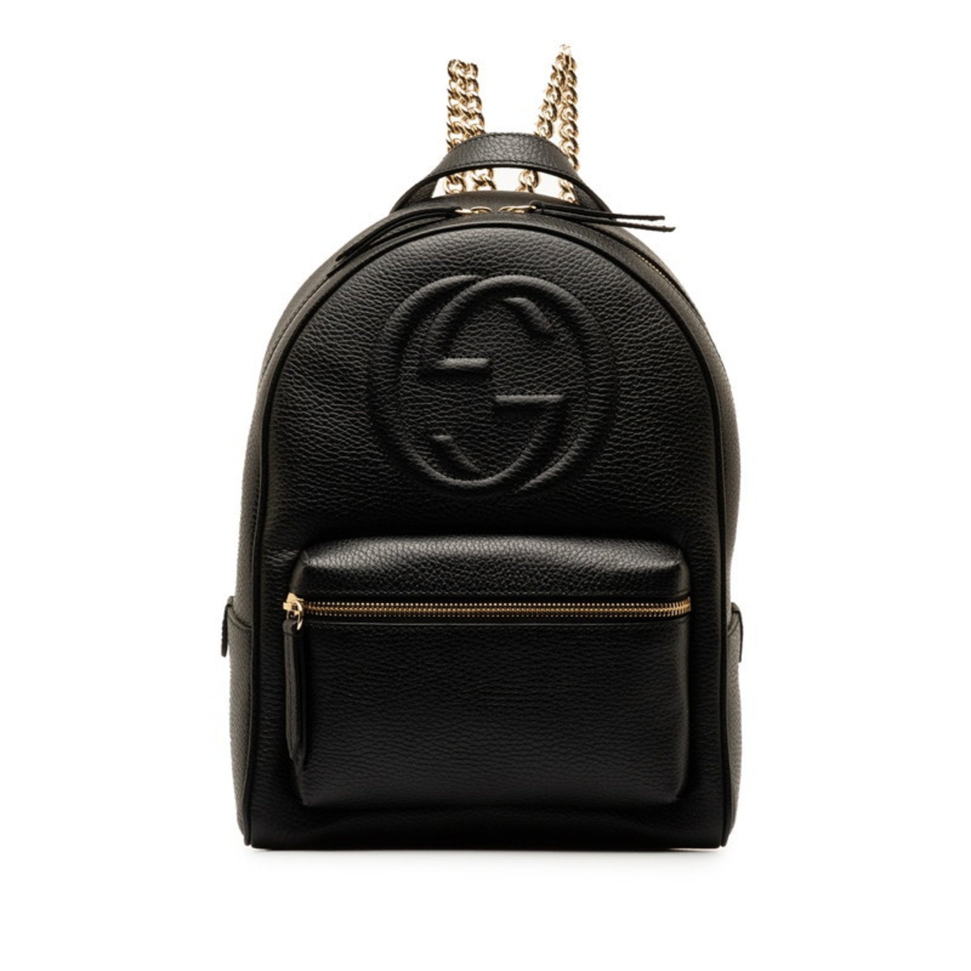 Gucci Soho Black Leather Backpack Bag