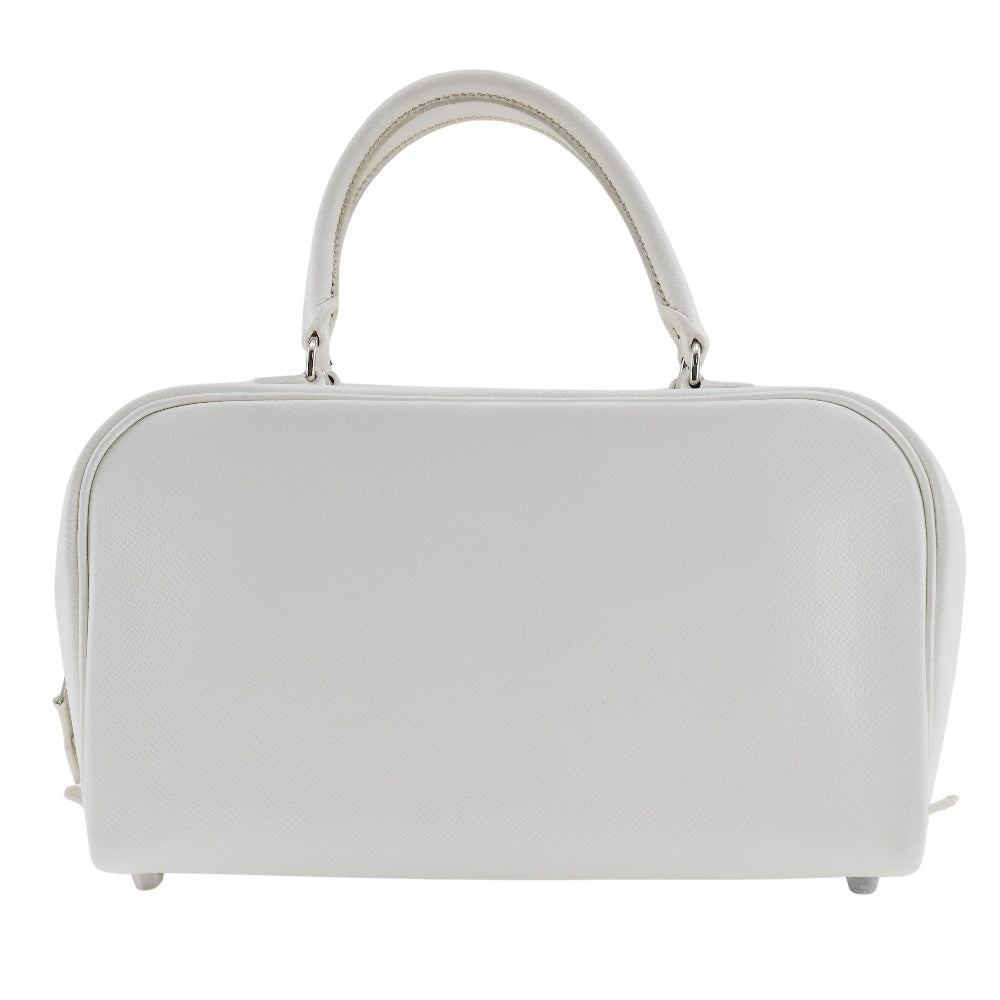 Hermès Envi White Leather Handbag 