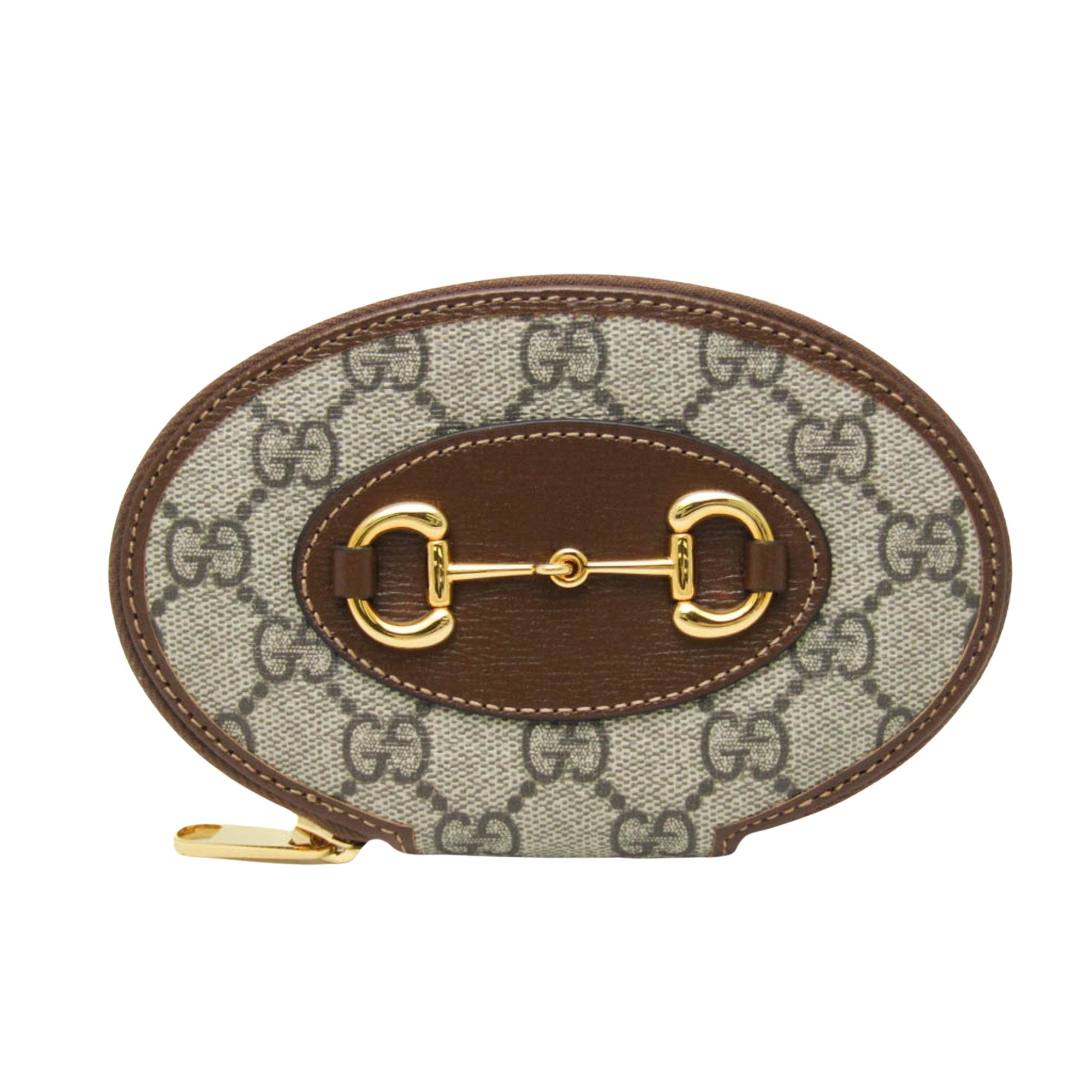 Gucci Horsebit Beige Calfskin Wallet 