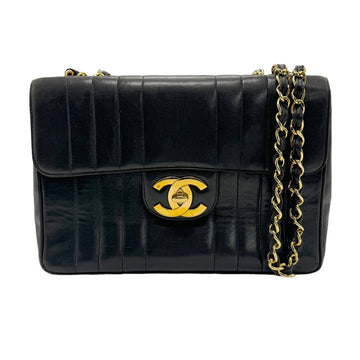 Chanel Jumbo Black Calfskin Shopper Bag