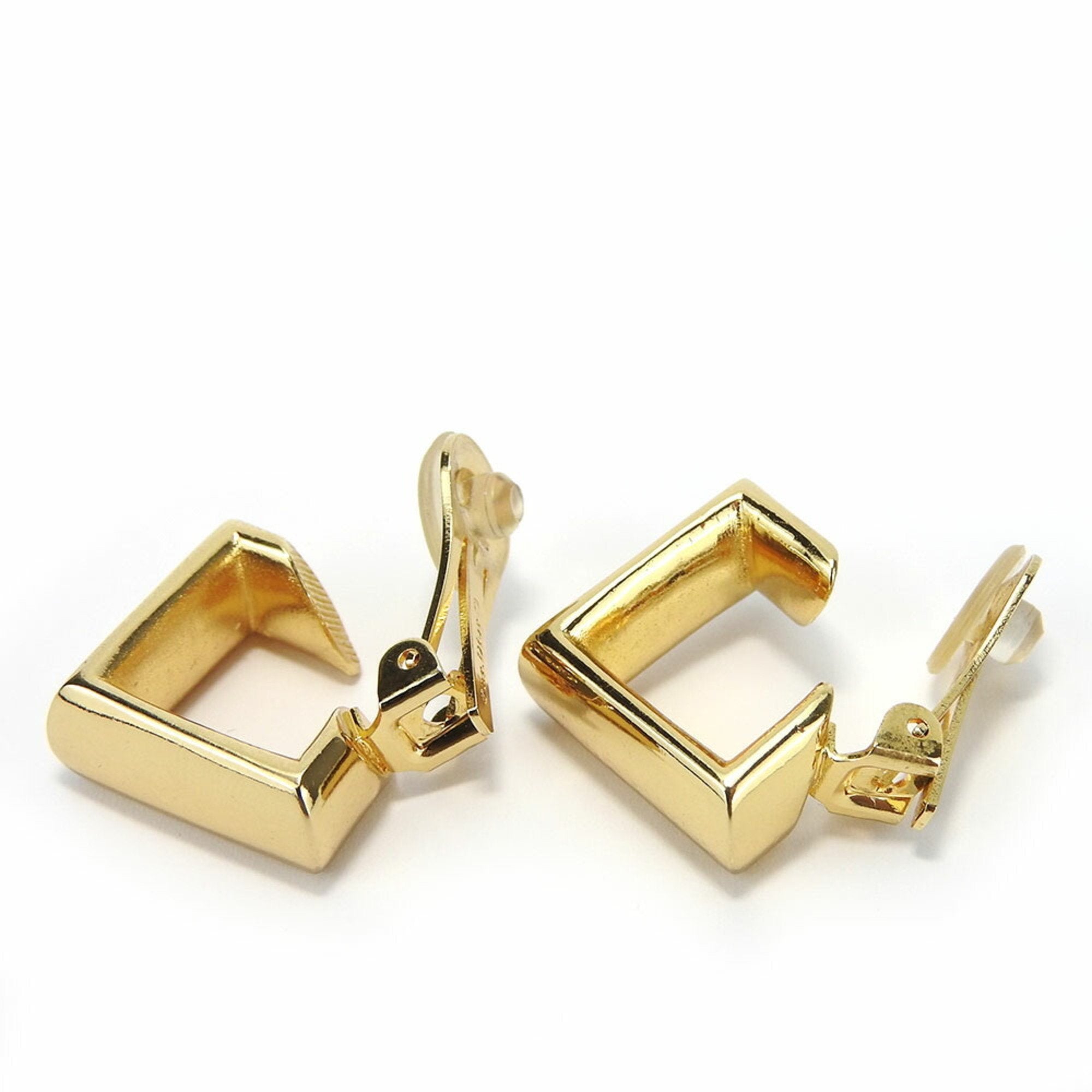 Dior -- Gold Metal Earring 