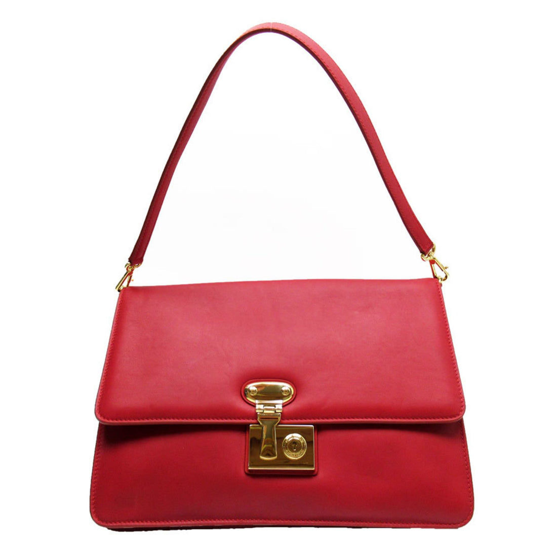 Dolce & Gabbana Red Leather Clutch Bag