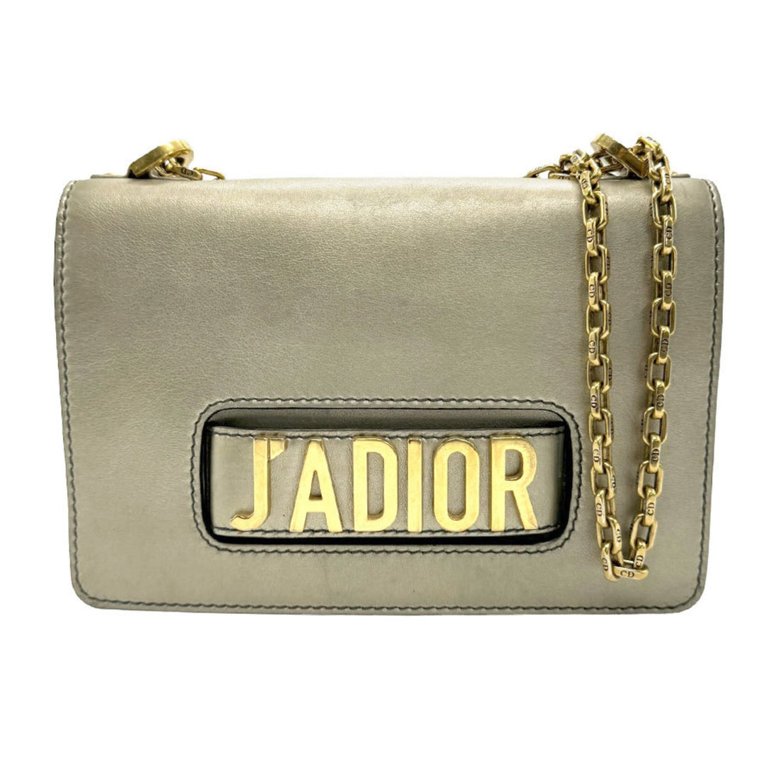 Dior J'Adior Gold Leather Shoulder Bag