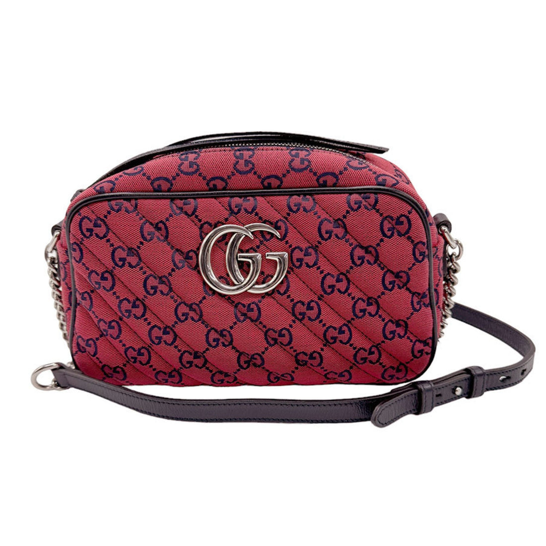 Gucci Marmont Red Canvas Shoulder Bag