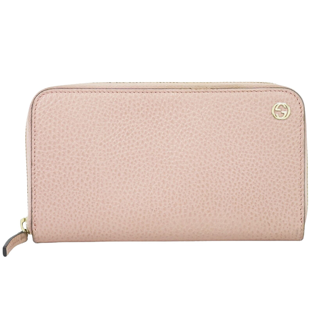 Gucci Interlocking G Pink Leather Wallet 