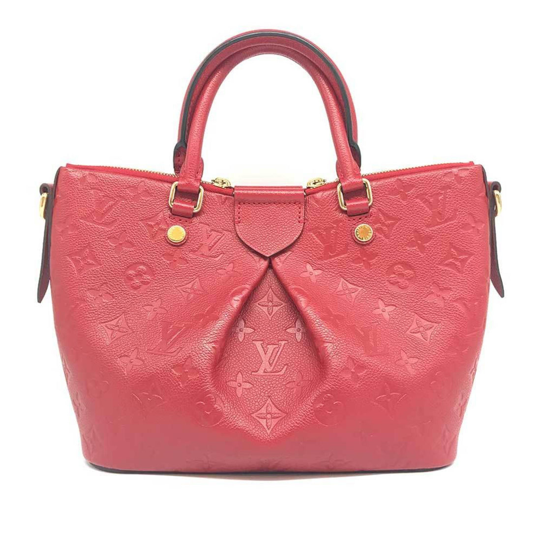 Louis Vuitton Mazarine Red Leather Handbag 