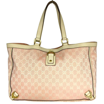 Gucci Abbey Pink Canvas Tote Bag