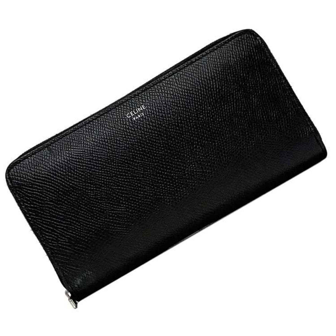 Céline Portefeuille Veau Black Leather Wallet 