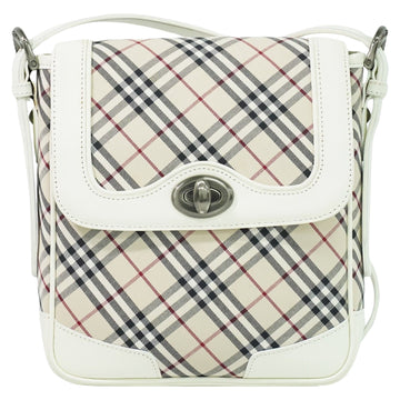 Burberry Nova Check Beige Synthetic Shoulder Bag