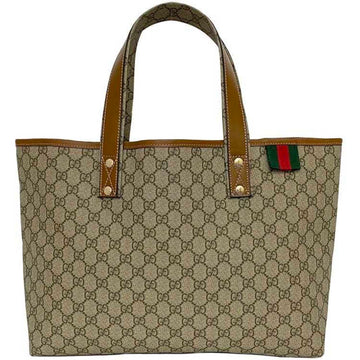 Gucci GG Supreme Beige Canvas Tote Bag