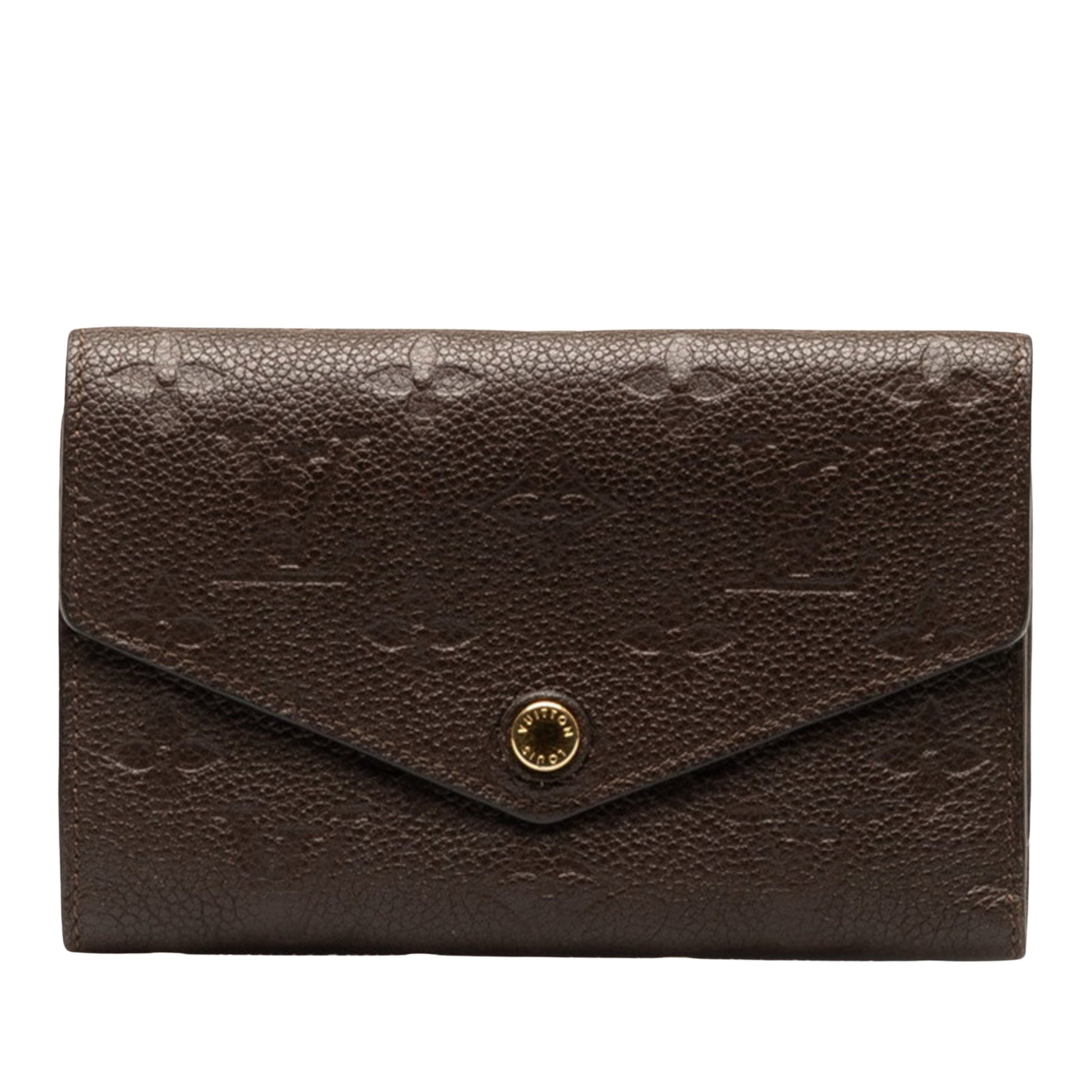 Louis Vuitton Curieuse Brown Leather Wallet 