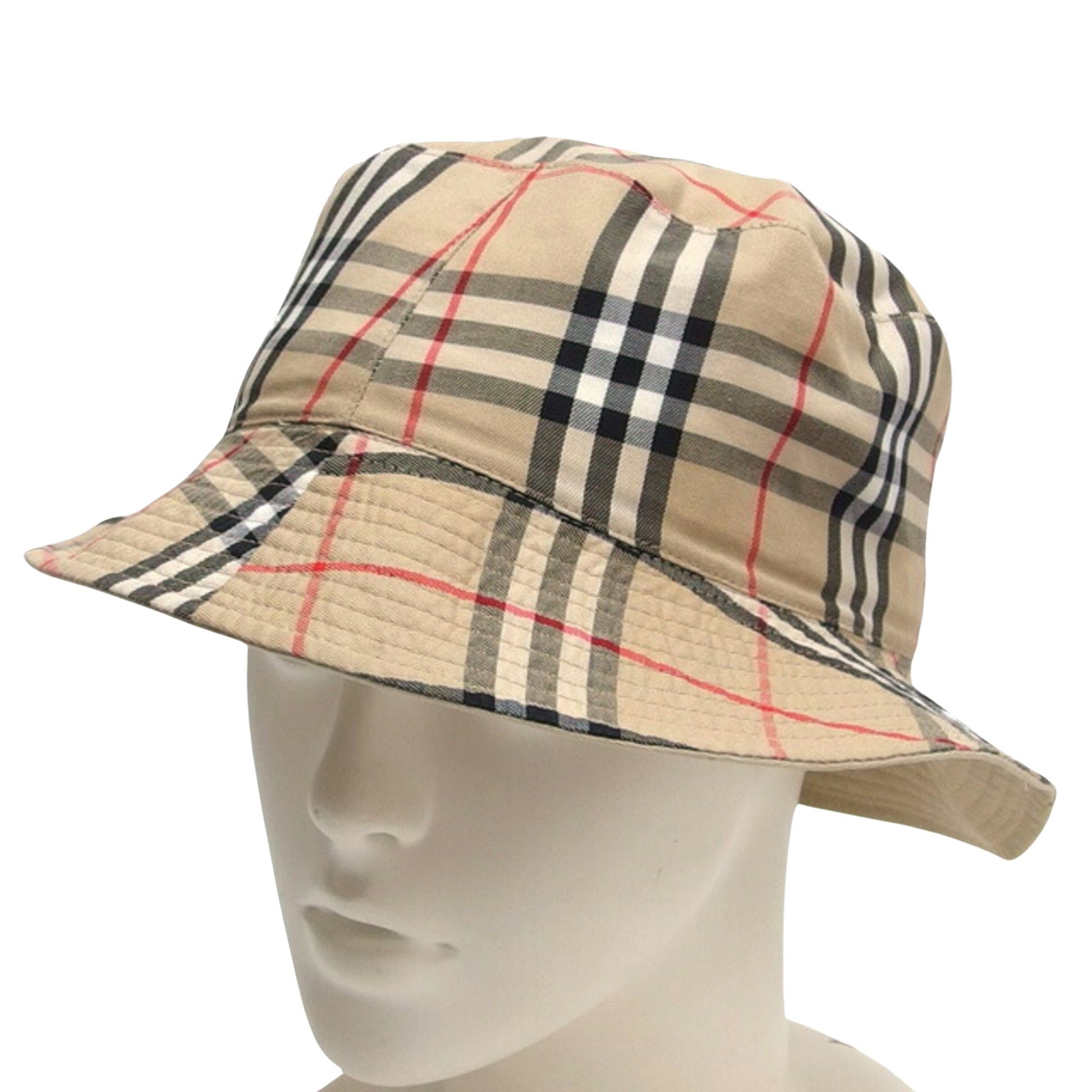 Burberry Check Link Beige Cotton Cap 