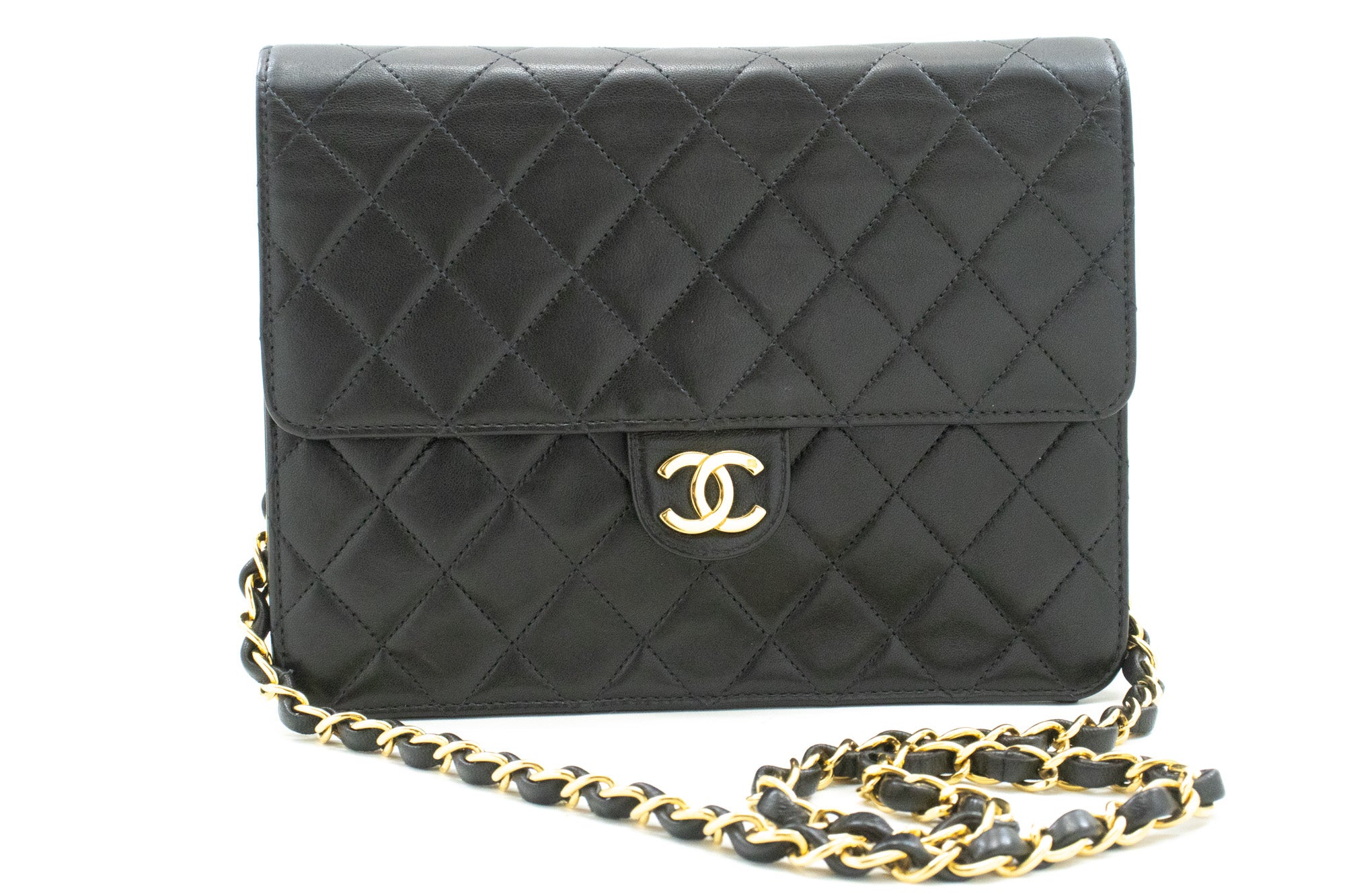 Chanel Classic Flap Black Leather Shoulder Bag