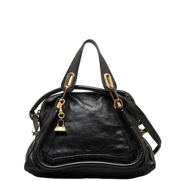 Chloé Paraty Black Leather Shoulder Bag