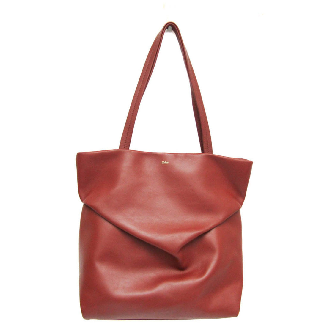 Chloé Red Leather Tote Bag