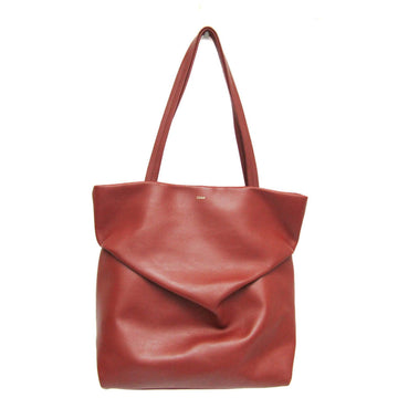 Chloé Red Leather Tote Bag