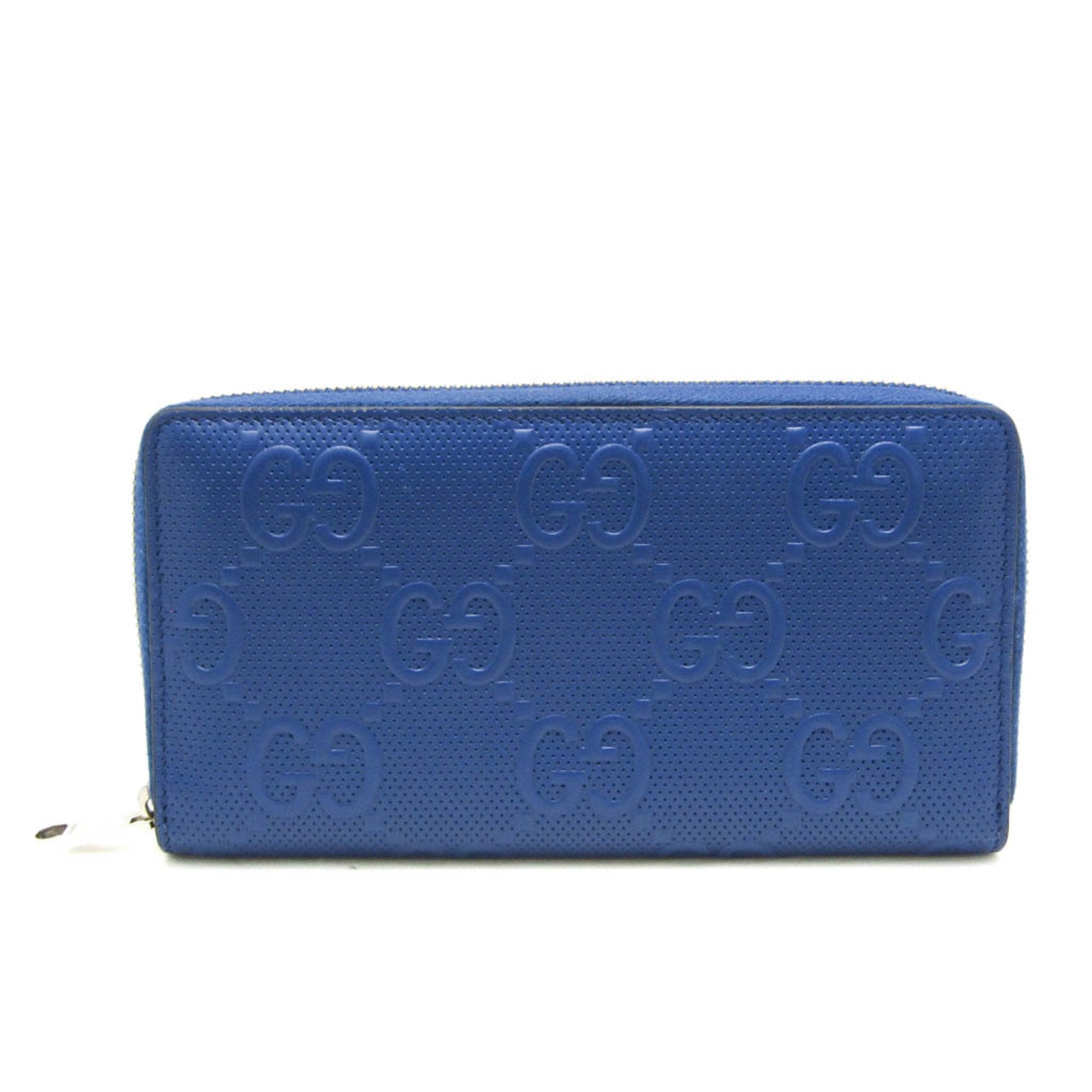 Gucci Diamante Navy Leather Wallet 