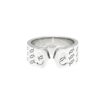 Cartier 2C C2 Silver Platinum Ring 