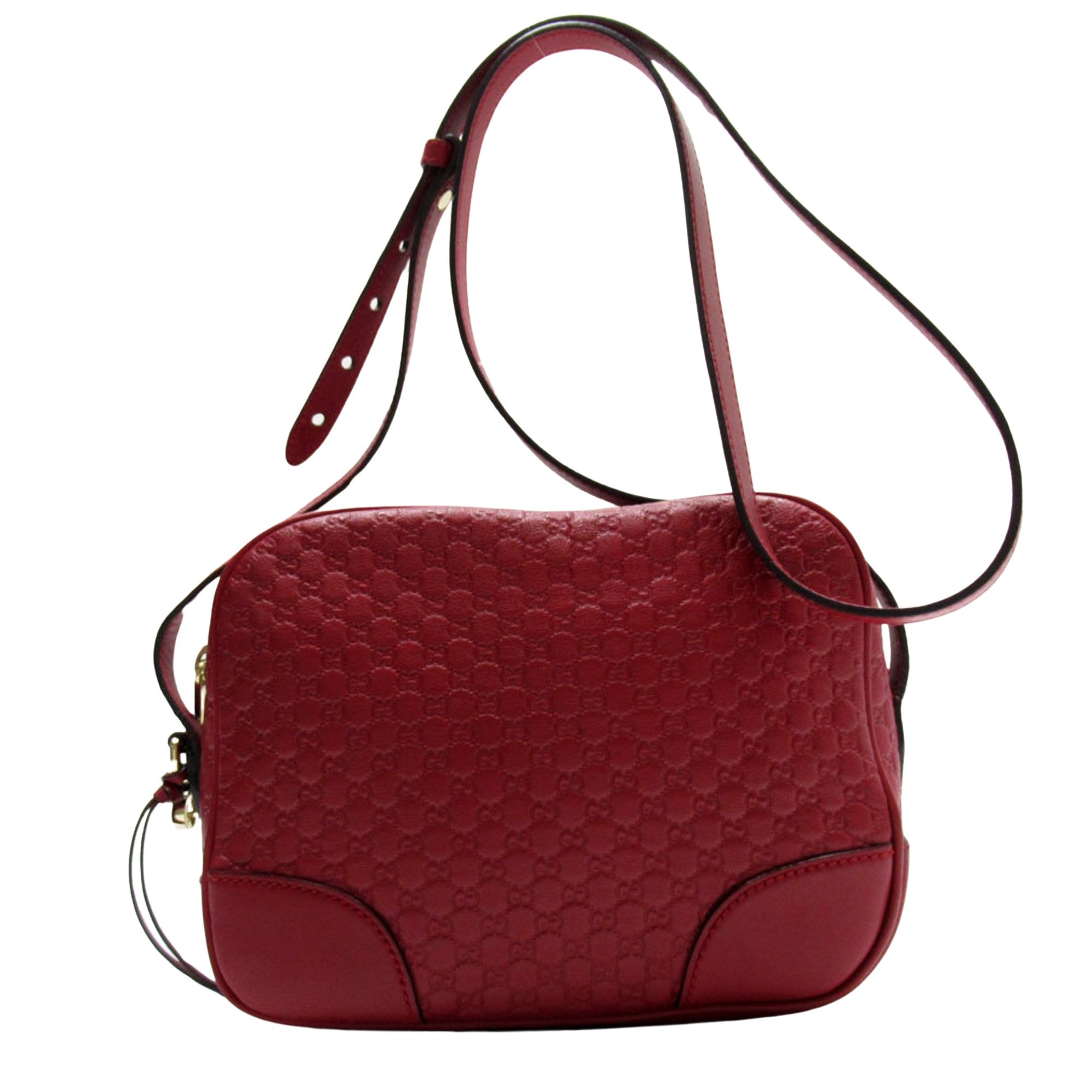 Gucci Micro guccissima Red Leather Shoulder Bag