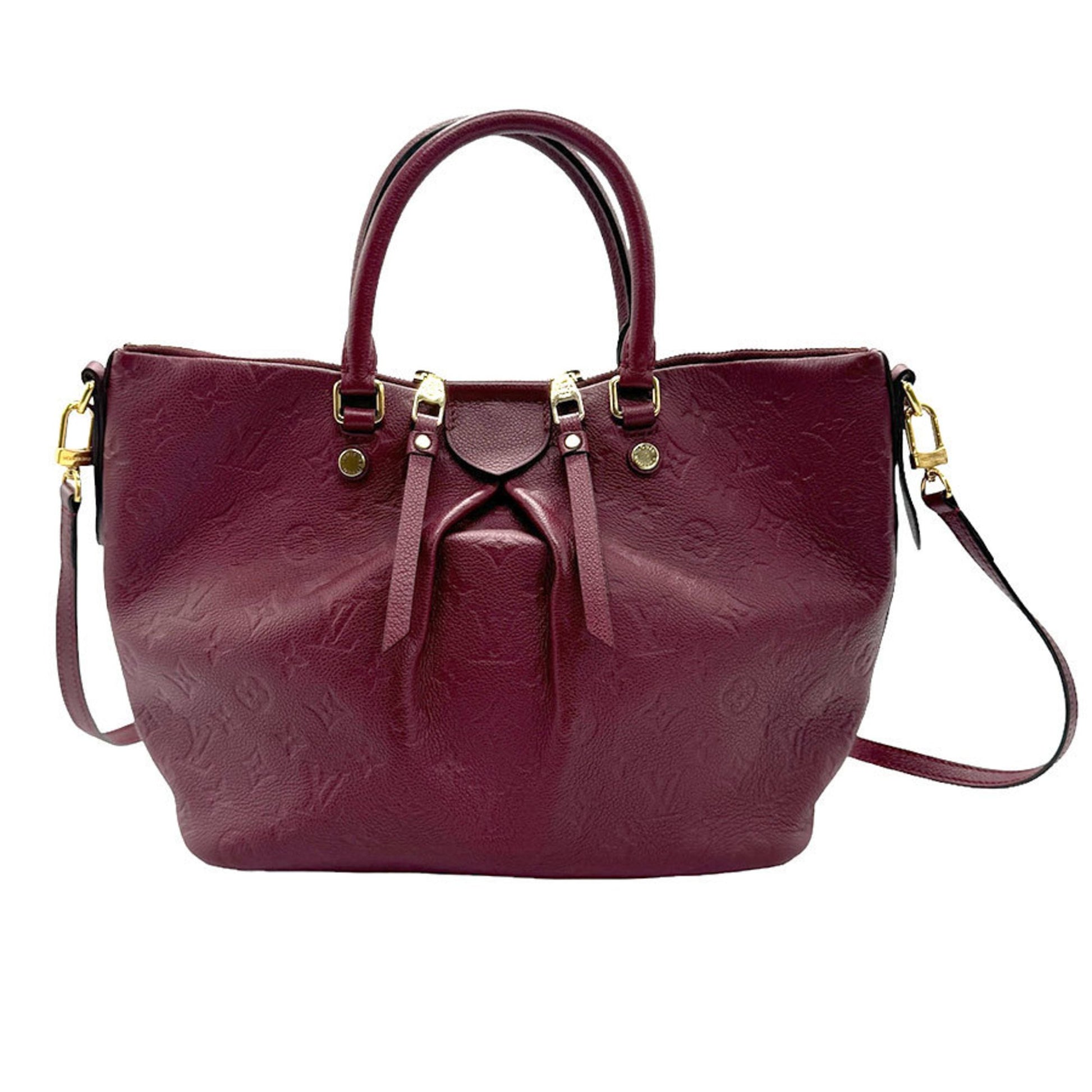 Louis Vuitton Mazarine Burgundy Canvas Shoulder Bag