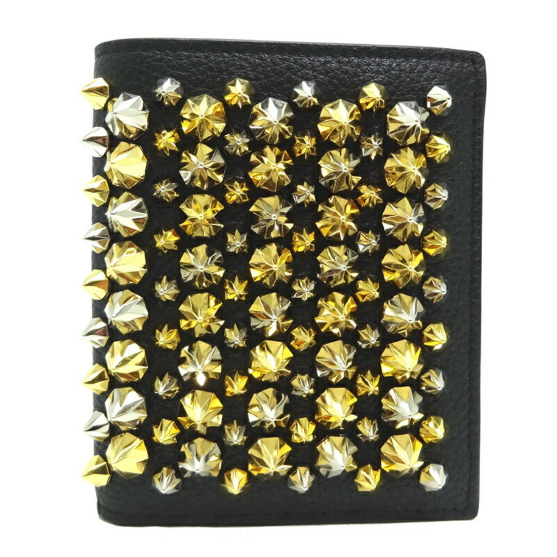 Christian Louboutin Studded Black Leather Wallet 