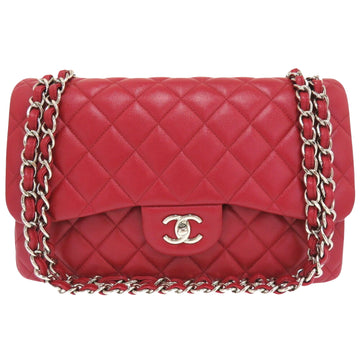 Chanel Timeless Red Leather Shopper Bag