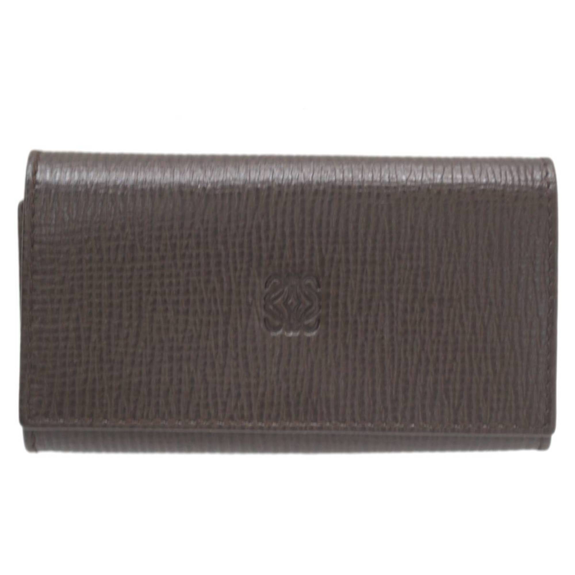 Loewe Key case Brown Leather Wallet 