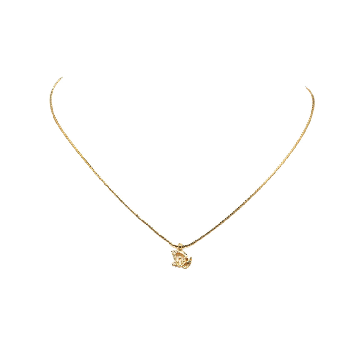 Dior CD Gold Gold Plated Necklace 