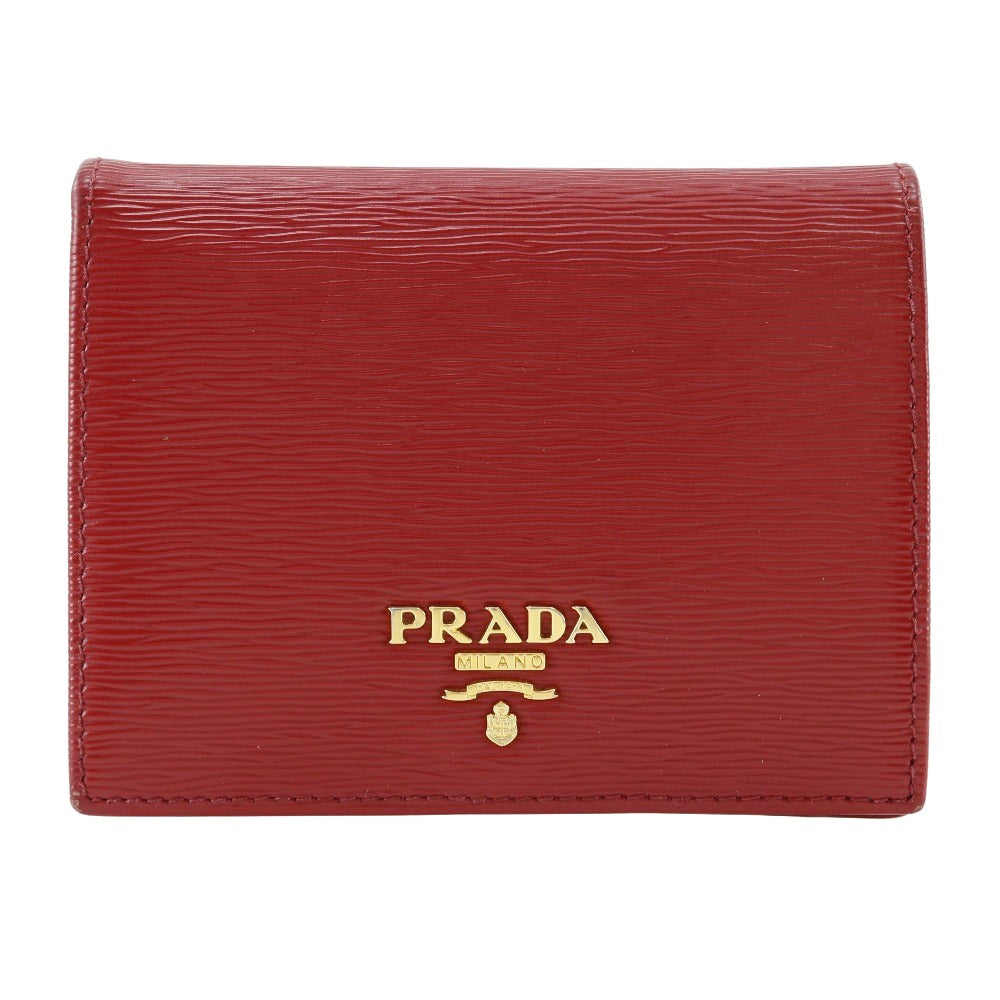 Prada Red Leather Wallet 